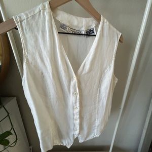 Vintage Linen Vest